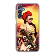 ЗСУ Чехлы (TPU) для Samsung Galaxy M15 (M156) – Женщина солдат