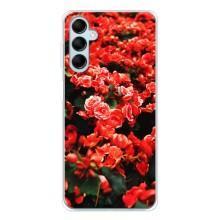 Чохли з квітами для Samsung Galaxy M16 (VPrint) (Квіти червоні)