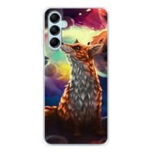 Чехлы с картинкой Лисички для Samsung Galaxy M16 (VPrint) (Лисица в космосе)