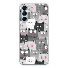 Чехлы с Котиками для Samsung Galaxy M16 (VPrint) (Рисованные котики)
