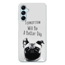 Чехлы с собаками для Samsung Galaxy M16 (VPrint) (Смешной Мопс)