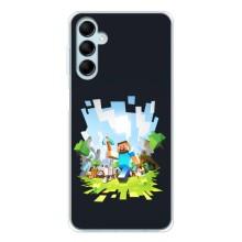 Чехол Майнкрафт на Samsung Galaxy M16 (AlphaPrint) Minecraft (персонажи Minecraft)