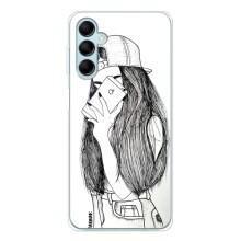 Чехол с печатью для Samsung Galaxy M16 - (Мода) (AlphaPrint) (Фото девочки)