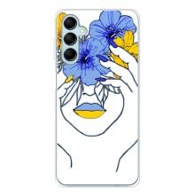 Чехол на Samsung Galaxy M16 Украинский дизайн (Украинка на всю голову)