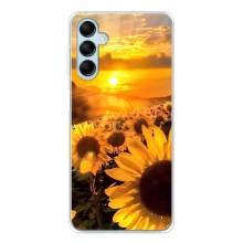 Чехол с Цветами для Samsung Galaxy M16 (поле подсолнухов)