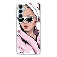 Чехол с картинкой Модные Девчонки Samsung Galaxy M16 – Девушка в халате
