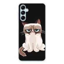 Чехол с принтом для Samsung Galaxy M16 (AlphaPrint) Модные коты (Грустный кот)