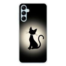 Чехол с принтом для Samsung Galaxy M16 (AlphaPrint) Модные коты (Силуэт котика)