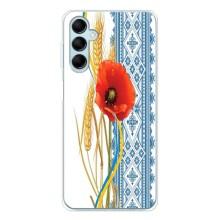 Силіконовый Чохол на Samsung Galaxy M16 з картинкой Вишиванки – Вишиванка з квіткою