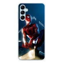 Чехол Супергерой Человека Паука на Samsung Galaxy M16 – Паук на доме