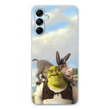 Чехол с мультфильмом Шрек на Samsung Galaxy M16 – Шрек и осел