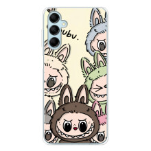 Чехол с Лабубу на Samsung Galaxy M16 (Коллаж Лабубу)