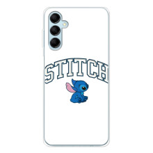 Чехол с принтом Стич на Samsung Galaxy M16 – Стич лого