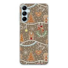 Новогодние, Праздничные Чехлы для Samsung Galaxy M16 - 2024 год (Новогодние пряники)