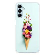 Чехлы с тематикой "ЦВЕТЫ" на Samsung Galaxy M16 (Цветок-мороженное)
