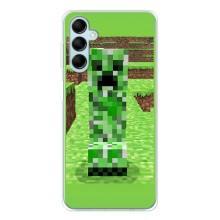 Чехлы для Samsung Galaxy M16 (Персонажи Майн Крафт) (Крипер 2)