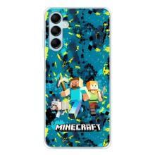 Чехлы для Samsung Galaxy M16 (Персонажи Майн Крафт) (Майнкрафт)