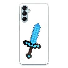 Чехлы для Samsung Galaxy M16 (Персонажи Майн Крафт) (Меч)