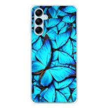 Силиконовый бампер с картинкой животных для Samsung Galaxy M16 (Крылья бабочек)