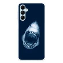 Силиконовый бампер с картинкой животных для Samsung Galaxy M16 (Пасть Акулы)