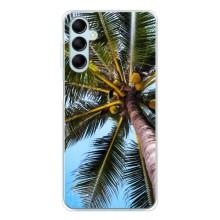 Силиконовый чехол с КАРТИНКАМИ лето для Samsung Galaxy M16 (AlphaPrint) (Пальма)