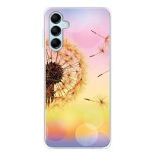 Силиконовый Чехол с одуванчиками на Samsung Galaxy M16 – Цветок-одуванчик