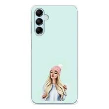 Силиконовый Чехол на Samsung Galaxy M16 с картинкой Стильных Девушек – В шапке