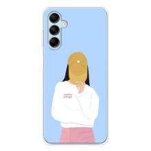 Силиконовый Чехол на Samsung Galaxy M16 с картинкой Стильных Девушек – Желтая кепка
