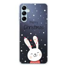 Зимние Чехлы для Гелекси М16 - прозрачный фон (Рождественский заяц)