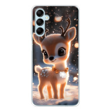 Яркий чехол для Samsung Galaxy M16 с Зимними Оленятами – Оленёнок
