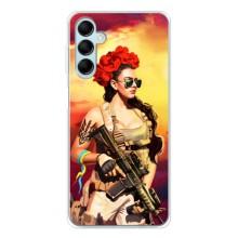 ЗСУ Чехлы (TPU) для Samsung Galaxy M16 – Женщина солдат