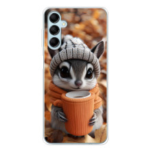 Печатный чехол «Зверята с кофе» для Samsung Galaxy M16