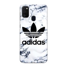 Чохли Адидас для Samsung Galaxy M21 (AlphaPrint) (Адідас на мраморі)