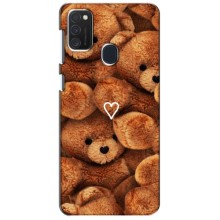 Чехлы Мишка Тедди для Самсунг Галакси М21 – Плюшевый медвеженок