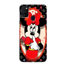 Чехол Disney Mouse Samsung Galaxy M21 (PREMIUMPrint) (Минни Маус ЛВ)