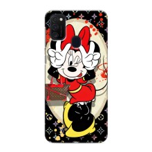 Чехол Disney Mouse Samsung Galaxy M21 (PREMIUMPrint) (Минни peace)