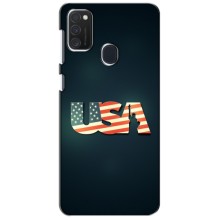 Чехол Флаг USA для Samsung Galaxy M21 – USA