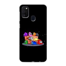 Чехол Амонг Ас для Samsung Galaxy M21 (AlphaPrint) – Амонг-ас