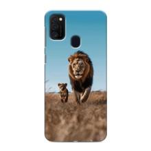 Чохол Король лев на Самсунг Галаксі М21 (Мусафа і Сімба)