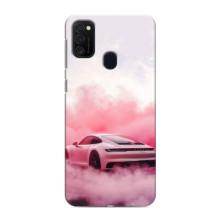 Чохол з авто Порше для Samsung Galaxy M21 – Рожевий Порше