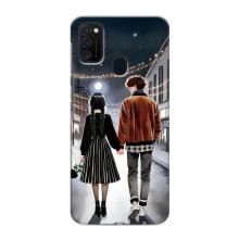 Чехол с дизайном Венздей 2 на Samsung Galaxy M21 – Уэнсдей и Тайлер