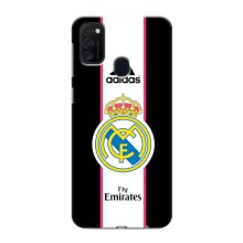 ФК Реал Мадрид чехлы для Samsung Galaxy M21 (AlphaPrint) – лого Real Madrid