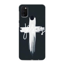 Чехлы для Самсунг Галакси М21 (Крест Иисуса) (Jesus)