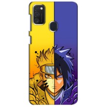 Купить Чехлы на телефон с принтом Anime для Самсунг Галакси М21 – Naruto Vs Sasuke