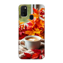 Чохол з унікальним дизайном 'Осінь з кавою' для Samsung Galaxy M21