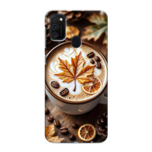 Чохол з унікальним дизайном 'Осінь з кавою' для Samsung Galaxy M21 – Пряна кава