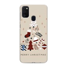 Різдвяні Чохли для Samsung Galaxy M21 (VPrint) (Merry Christmas)