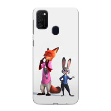 Силиконовый чехол с принтом Зоотрополіс для Samsung Galaxy M21 – Джуди и Ник