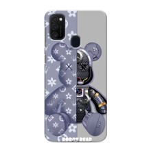 Силиконовый чехол для Samsung Galaxy M21 (Медведь Louis Vuitton)