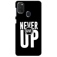 Силиконовый Чехол на Samsung Galaxy M21 с картинкой Nike – Never Give UP
